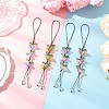 4Pcs 4 Colors Handmade Lampwork Hanging Ornaments HJEW-TA00384-1