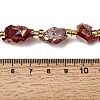 Electroplated Raw Rough Natural Amethyst Beads Strands G-Z131-J02-12-5