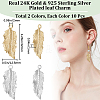 20Pcs 2 Colors Brass Pendants KK-BBC0011-26-2