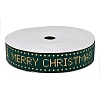 Flat Christmas Theme Polyester Grosgrain Ribbon OCOR-YWC0001-01A-03-2