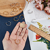 16Pcs 8 Styles Stainless Steel Cuff Ring Components STAS-DR0001-17-3