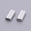 Aluminum Alloy Tube Beads ALUM-WH0165-01A-1