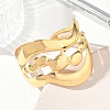 304 Stainless Steel Cuff Bangles for Women SA-CBAEBCF-01G-B-2