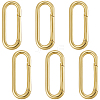 6Pcs Brass Spring Gate Rings KK-SC0006-35-1