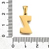 Golden 304 Stainless Steel Pendants STAS-K300-01G-Z-3