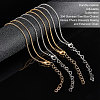 Unicraftale 12Pcs 2 Colors 304 Stainless Steel Box Chains/Venice Chains Bracelets Making MAK-UN0001-20-4