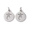 Non-Tarnish 304 Stainless Steel Charms STAS-Q201-T450P-1