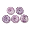 Natural Amethyst Peace Donut Pendants GG-CBA04F4-02B-1