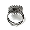 Sun 304 Stainless Steel Open Cuff Rings STAS-Z060-08P-06-3