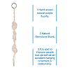 Elecrelive 3Pcs 3 Style Irregular Gemstone Hanging Pendant Decoration HJEW-EL0001-09-3