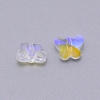 Transparent Electroplate Glass Beads GLAA-P037-02B-AB04-2