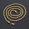 304 Stainless Steel Rope Chain Necklaces NJEW-T012-03-66-G-2