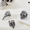 3Pcs 3 Styles Stainless Steel Finger Rings RJEW-GA0001-03-4
