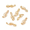 Brass Screw Eye Peg Bails Pendants KK-T062-108G-NF-4