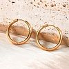 201 Stainless Steel Hoop Earrings EJEW-P304-15A-G-1