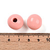 Painted Natural Wood Beads WOOD-A018-16mm-14-3