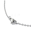 Natural Quartz Nugget Pendant Necklace with 304 Stainless Steel Chains NJEW-JN04385-01-3