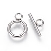 Non-Tarnish 304 Stainless Steel Toggle Clasps STAS-G204-01E-P-1