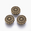 Tibetan Style Alloy Beads TIBEB-R022-AB-LF-1