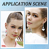 304 Stainless Steel Leverback Earring Findings STAS-SP0001-01B-5