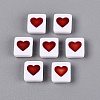 Opaque Acrylic Enamel Beads SACR-Q001-19B-2