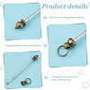 30Pcs 5 Colors Alloy Rivet Studs Pyramid Spikes FIND-PH0021-67-4