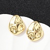 Brass Stud Earrings EJEW-H154-07B-G-2