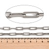304 Stainless Steel Textured Paperclip Chains CHS-H118-09P-2