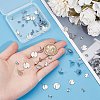 SOFPLATE 36Pcs 3 Size Flat Round 304 Stainless Steel Stud Earring Findings STAS-SP0001-59P-3