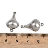 304 Stainless Steel Connector Charms STAS-L297-03P-3