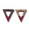 Resin & Walnut Wood Pendants LS-RESI-S358-56E-2