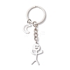 2Pcs 304 Stainless Steel  Keychains KEYC-JKC01165-4