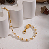 Natural Freshwater Pearl & Stainless Steel Beaded Bracelets for Women XK1851-4