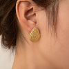 304 Stainless Steel Stud Earrings FS-WGC8C1B-02-2