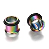 316 Surgical Stainless Steel Screw Ear Gauges Flesh Tunnels Plugs X-STAS-YWC0001-01D-M-2