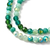 Electroplate Glass Beads Strands EGLA-YW0002-A05-2
