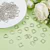 120Pcs 4 Styles Tibetan Style Alloy Bead Frame FIND-ME0002-39-4
