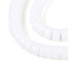 Opaque Solid Color Glass Beads Strands GLAA-N026-3x6mm-02-3