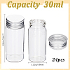 24Pcs Clear Glass Bottles Bead Containers CON-SC0001-09A-2