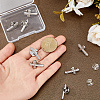 8Pcs Cross Alloy Lapel Pin Backs for Backpack Clothes JEWB-DC0001-31P-3