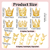 Alloy Rhinstone Crowns Cake Topper DIY-AN0001-30-2