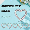 20Pcs Alloy Spring Gate Rings FIND-ME0002-82P-2