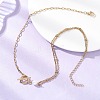 304 Stainless Steel Chain with Natural Pearl Necklaces with OT Clasps NJEW-JN05989-1