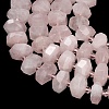 Natural Rose Quartz Beads Strands GG-CBAC18C-A02-02-3