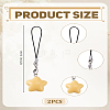 2Pcs Agate Mobile Straps HJEW-LP0001-46C-2