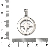 304 Stainless Steel Pendants STAS-A140-01B-P-3