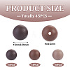 45Pcs 3 Colors Round Silicone Focal Beads SIL-TAD0001-01G-4