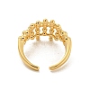 Brass Hollow Wide Open Cuff Rings RJEW-N046-08G-RS-3