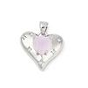 Brass Micro Pave Clear Cubic Zirconia Pendants KK-R213-13P-1