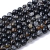 Natural Black Tourmaline Beads Strands G-F666-05A-4mm-1